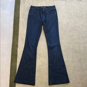 DL1961 Women's Flared Jeans - Deep Indigo